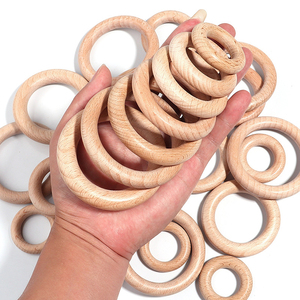 Holz Bastel ring Natürliche unvollendete Mini Holz ringe Kreis Holz Anhänger Steck verbinder für DIY-Projekte Schmuck und Bastel arbeiten - Product Image 4
