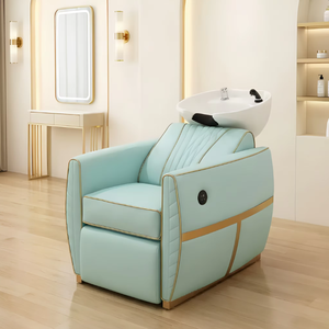 Juego de Muebles de Salón de Lujo en Cian Menta y Dorado 2026, Solución Integral de Suministro para Salones de Belleza, Spa, Barbería y Uñas Modernos - Product Image 5