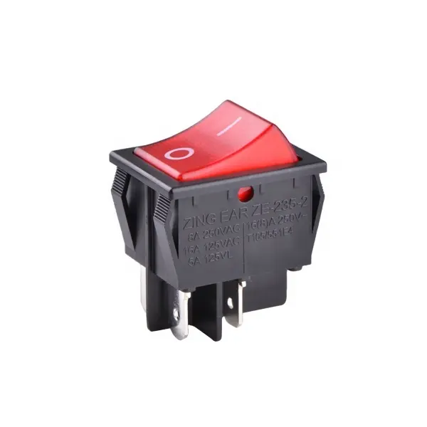 Zing Ear Hot Sale Waterproof Push Button For Power Control Application Rocker Switch