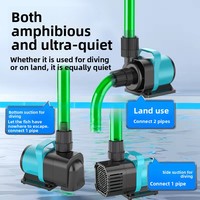 Moteur sans balais Songbao amphibie à fréquence variable, entièrement en cuivre, ultra-silencieux, 10 vitesses réglables, double usage pour aquarium et bassin