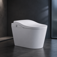 Couverture de toilette intelligente à chauffage instantané avec siège de toilette intelligent, lavage à l'eau chaude, séchage à l'air et télécommande