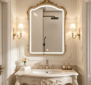 <b>LED</b> Backlit Bathroom <b>Mirror</b> <b>Wall</b> Mounted Anti Fog Touch Screen Rectangular Smart Vanity <b>Mirror</b> for Washroom - Product Image 6