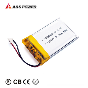 Rechargeable lithium polymer battery 3,7 V 1500 mAh 853450 lipo battery with UL1642/IEC62133/KC/UN38.3 certificates - Product Image 3