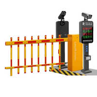 Barrière de circulation droite avec moteur CC sans balais, système de reconnaissance de plaque d'immatriculation pour accès aux parcs industriels