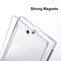 Étui magnétique pour cartes avec protection UV 35PT, porte-cartes magnétique One Touch, étui magnétique transparent en plastique pour cartes de sport (baseball)