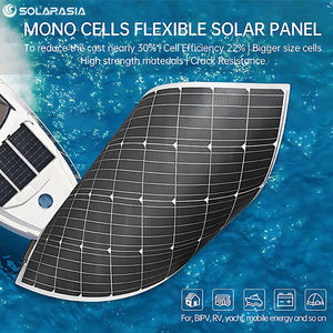 Panneaux solaires flexibles monocristallins Sunman Earc 430w 520w à <span class=keywords><strong>film</strong></span> mince IP68 sans cadre pour murs - Product Image 2