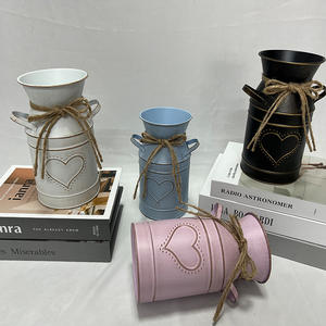 Vaso di <span class=keywords><strong>fiori</strong></span> retrò vaso moderno vaso vaso di <span class=keywords><strong>fiori</strong></span> americani <span class=keywords><strong>fiori</strong></span> secchi <span class=keywords><strong>fiori</strong></span> secchi <span class=keywords><strong>da</strong></span> giardino secchio di ferro - Product Image 3