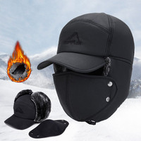 Gorro Ushanka Ruso con Orejeras y Logotipo Personalizado, Transpirable, Impermeable, Unisex, para Adultos, Cálido para Invierno, Caza, Esquí, Venta al Por Mayor, Fábrica China