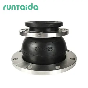 ANSI cl150 Concentric reducer carbon steel flanged connect bellows flexible rubber expansion joints