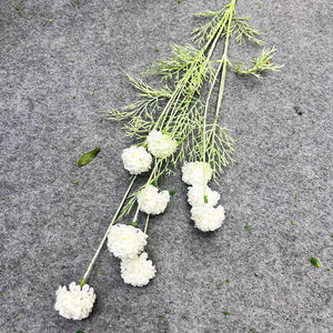 Fiori artificiali crisantemo palla fiori Bouquet per feste e matrimoni <span class=keywords><strong>casa</strong></span> ufficio caffè - Product Image 3