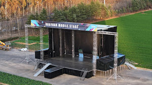 Scène mobile pliable hydraulique S795 pour concerts et spectacles en plein air, semi-remorque de scène mobile extérieure, grande plateforme de performance - Product Image 2