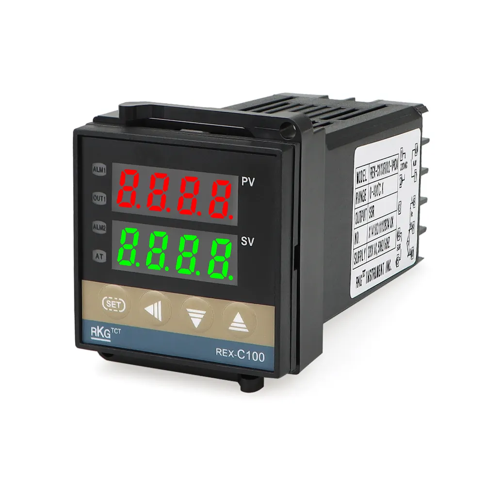 REX-C100 Intelligent PID Temperature Controller 220V Type K or multiple input Relay or SSR output digital display thermostats