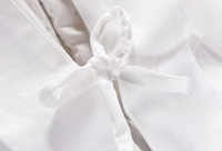Ensemble de literie de chambre à coucher 100% coton, drap de lit de couleur blanche, taille unique en percale