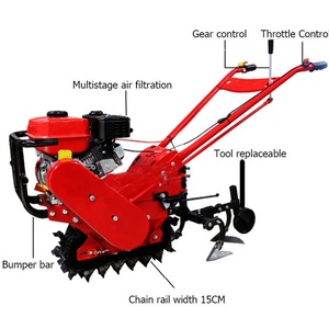 Motoculteur agricole efficace UO-DE180 8HP, motoculteur rotatif à essence pour l'agriculture - Product Image 5