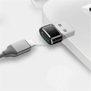 Hot Sales 2pack Aluminium Alloy <b>USB</b> a Male to <b>USB</b> C Female <b>Adapter</b> for Smart Phone Laptop Charging Transfer Sync Connector - Product Image 4