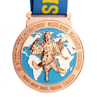 Compétitions sportives personnalisables Médaille de finition en métal 3D Événement exclusif Souvenir Médailles de ski à la mode
