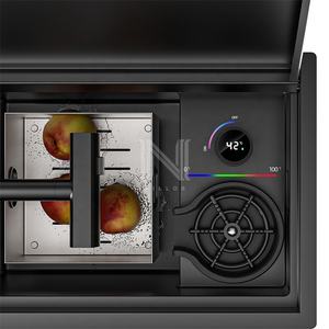 Évier de cuisine encastré simple fait main DN 21.7x13" avec robinet, en acier inoxydable 304, noir nano moderne, quatre trous, pour camping-car, bar, <span class=keywords><strong>coin</strong></span> café - Product Image 5