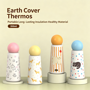 Vaso Térmico de Acero Inoxidable de Alta Calidad para Niños, con Diseño de la <span class=keywords><strong>Tierra</strong></span>, Portátil para Estudiantes, Mantiene <span class=keywords><strong>el</strong></span> Calor Durante 12 Horas - Product Image 1