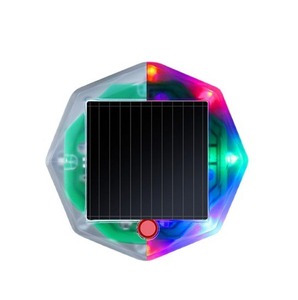 Luces solares intermitentes, luz estroboscópica para motocicleta, accesorios de iluminación de advertencia Led recargables solares, luz intermitente colorida para coche - Product Image 6