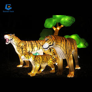 Linterna eléctrica de animales para festival Chino, farol con temática de tigre - Product Image 6
