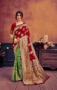Vêtements en gros Sarees en soie d'art - Product Image 3