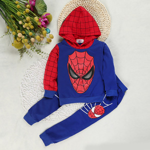 Autumn Two-Piece Set for Boys <strong>European</strong> American Spider <strong>Cartoon</strong> Print Long Sleeved 100% Cotton Boys' <strong>Clothes</strong> Children's Clothing - Product Image 3