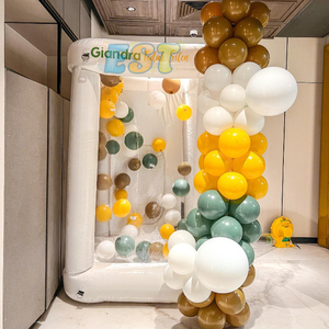 Cubo Inflable Blanco para Atrapar <span class=keywords><strong>Dinero</strong></span> o Globos, Cabina Inflable para <span class=keywords><strong>Dinero</strong></span> Volador con Soplador de Aire para Eventos y Promociones - Product Image 5