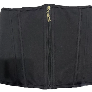 Corset amincissant noir tendance - Baleines en acier ajustables, gaine sculptante pour le contrôle du ventre et le soutien du dos - Product Image 1