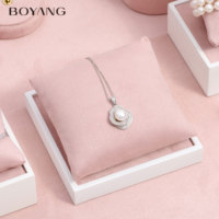 Boucles d'oreilles en velours de luxe personnalisées, bague, collier, porte-bracelet, présentoir à bijoux, plateau