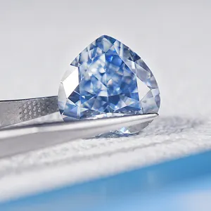 Sicgem Hoogste Kwaliteit Blauw Hart Cut Lab Gemaakt Sapphire Uitstekende Losse Edelstenen Moissanite