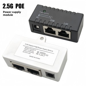 2.5g PoE <span class=keywords><strong>Injector</strong></span> Combiner 802.3af Compliant 12-48V DC để PoE cung cấp điện cầu cho các điểm truy cập IP máy ảnh mạng Thiết bị chuyển mạch - Product Image 2