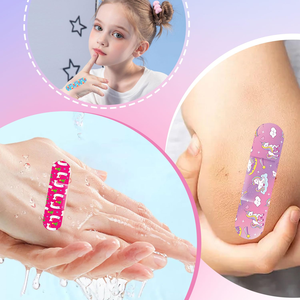 Paquete Familiar de Banditas Adhesivas Personalizadas con Dibujos Animados para Niños, Lindas Banditas de Spunlace con Mi Logotipo - Product Image 2