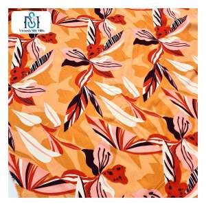 Impresión digital de rayón transpirable de viscosa de gran venta para vestido - Product Image 4