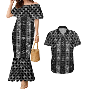Nuevo Conjunto de <span class=keywords><strong>Ropa</strong></span> a Juego para Parejas con Diseño Fiji, <span class=keywords><strong>Ropa</strong></span> Elegante para Mujer y Camisa Hawaiana - Product Image 3