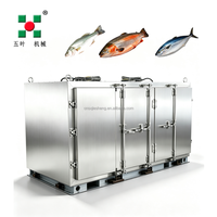 Congélateur à plaques professionnel HACCP à congélation rapide, en SUS304, pour équipement de traitement en lots de fruits de mer, poissons et crevettes industriels