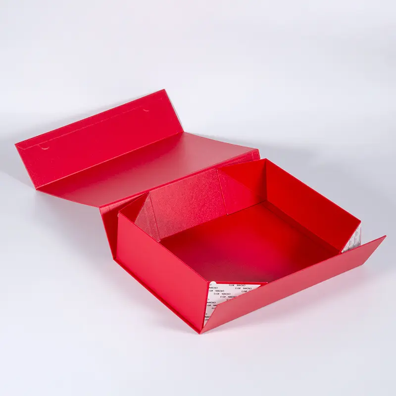 Boîte cadeau magnétique de luxe noire en gros boîte rigide d'emballage en papier de carton de haute qualité avec logo personnalisé