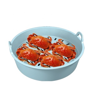 Nouveau design de ustensiles de cuisine, panier vapeur <span class=keywords><strong>en</strong></span> <span class=keywords><strong>silicone</strong></span>, support vapeur, panier vapeur <span class=keywords><strong>pour</strong></span> casserole, compatible <span class=keywords><strong>micro</strong></span>-ondes, durable, sans BPA - Product Image 5