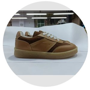 Zapatos planos de mujer, zapatillas informales para caminar, logotipo personalizado, tela de cuero, Material superior, goma para correr - Product Image 5