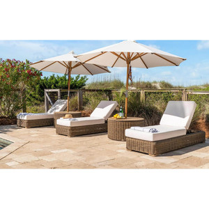 Chaise longue <span class=keywords><strong>de</strong></span> luxe faite à la main pour la baignade et <span class=keywords><strong>le</strong></span> soleil, en <span class=keywords><strong>rotin</strong></span> tressé, résistante aux intempéries, pour piscine, mobilier d'extérieur - Product Image 1