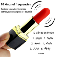 Vibrateur à balle, vente en gros, vibrateurs de style rouge à lèvres cosmétique, stimulateur clitoridien silencieux, jouet sexuel de voyage