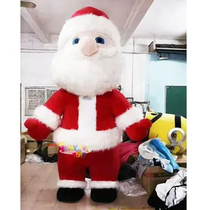 Hot sale 2m/2.6m/3m inflatable Santa Claus mascot costume for Christmas