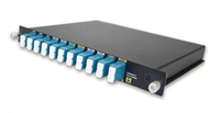 Module DWDM à bande étroite 100/200GHz, Mux Demux passif à faible perte d'insertion pour réseau à fibre optique