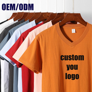 เสื้อยืดคอกลม OEM/ODM ผ้าฝ้าย 100% แบบเรียบ สำหรับขายส่งจำนวนมาก รับสกรีนโลโก้ เสื้อยืดพรีเมียมสำหรับผู้ชาย - Product Image 1