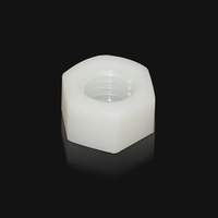 Гайка шестигранная M3-M30, метрическая, DIN 934, из углеродистой стали, с нейлоновой изоляцией, белая/черная, оцинкованная, класс 6, для медицинского применения