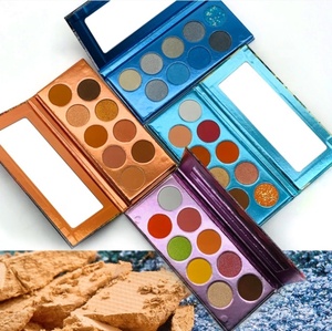 อายแชโดว์แบบแมทท์กันน้ำได้ตามต้องการพาเลทกระดาษสีฟ้ากระดาษแข็ง9เฉดสี - Product Image 3