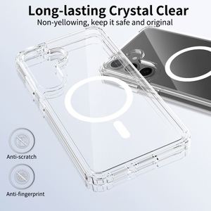 Cover Trasparente in PC Acrilico TPU con Magneti per Ricarica Wireless per Samsung Galaxy S24 S25 - Product Image 2