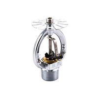 Système automatique de sprinkler vertical en fonte malléable argenté durable fabriqué en Chine, équipement d'extinction d'incendie de haute qualité