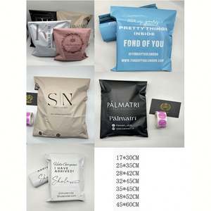 Custom LOGO Pink Poly Shipping Mailer Biodegradable Pink Courier <b>Bags</b> for Clothing 6x9 10x13 <b>Postal</b> Mailing <b>Bags</b> - Product Image 3