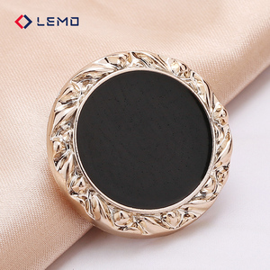 Botones Metálicos de Lujo con Logotipo Personalizado, Broches de Esmalte con Pedrería, Deslizadores de Cremallera, Accesorios de Costura para <span class=keywords><strong>Abrigos</strong></span> de Tweed, Suministros de Costura - Product Image 3