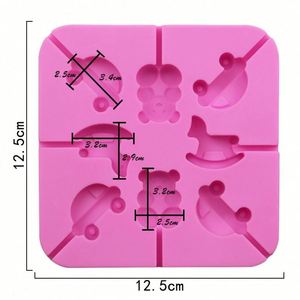 Molde de silicona para caramelos duros y pasteles con forma de coche de juguete, utensilios de cocina, molde para hornear sin BPA, OEM/ODM - Product Image 2